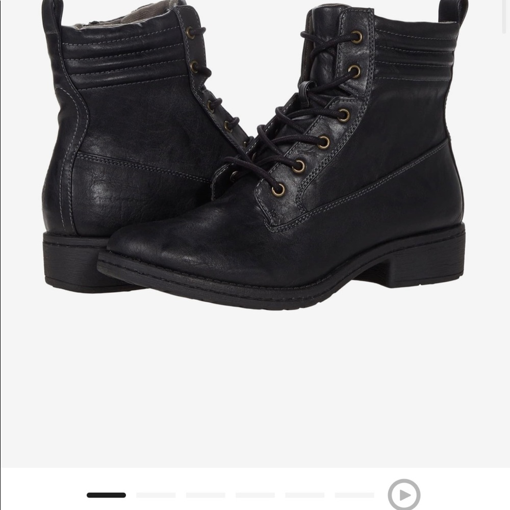 Euro Soft by Sofft NIB Black zip combat boots. Women’s 9.5 smoke free